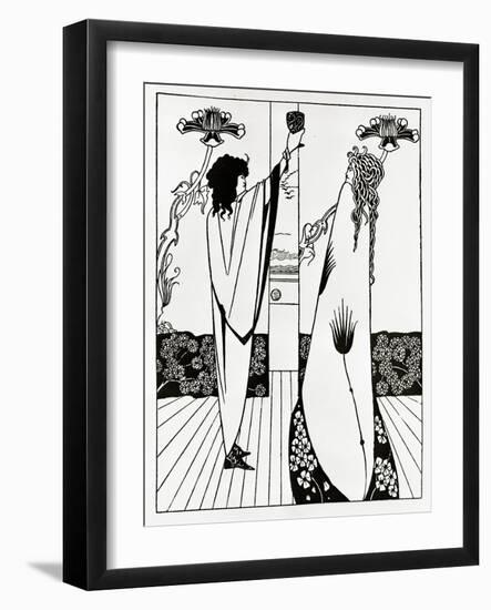 Comment Tristan but Le Philtre D'amour, C.1894 (Litho)-Aubrey Beardsley-Framed Giclee Print