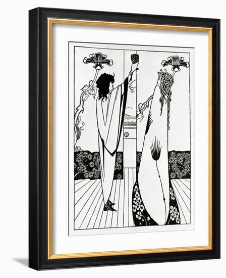 Comment Tristan but Le Philtre D'amour, C.1894 (Litho)-Aubrey Beardsley-Framed Giclee Print