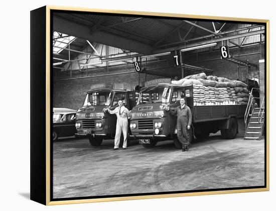 Commer Lorries at Spillers Foods Ltd, Gainsborough, Lincolnshire, 1962-Michael Walters-Framed Premier Image Canvas