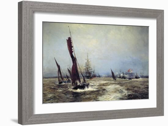 Commerce and Sea Power, 1898-William Lionel Wyllie-Framed Giclee Print