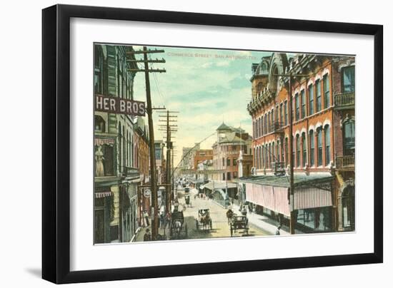 Commerce Street, San Antonio, Texas-null-Framed Art Print