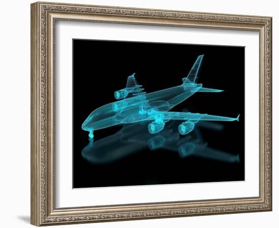 Commercial Aircraft Mesh-nmcandre-Framed Art Print