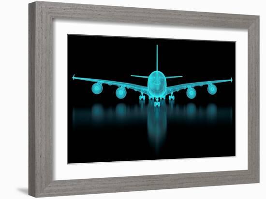 Commercial Aircraft Mesh-nmcandre-Framed Art Print