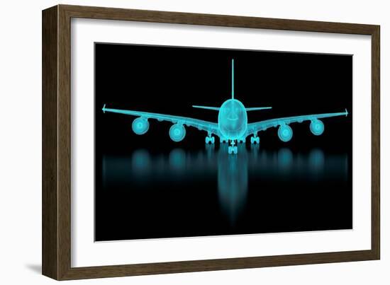 Commercial Aircraft Mesh-nmcandre-Framed Art Print