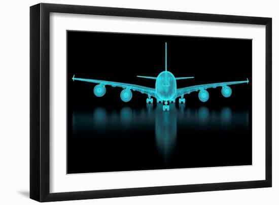 Commercial Aircraft Mesh-nmcandre-Framed Art Print