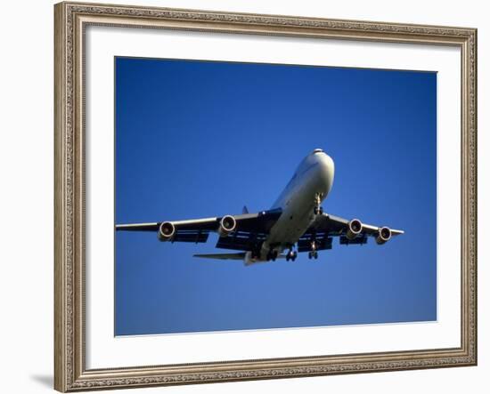 Commercial Airplane in Flight-Mitch Diamond-Framed Photographic Print