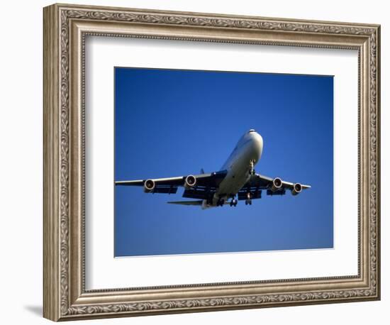 Commercial Airplane in Flight-Mitch Diamond-Framed Photographic Print