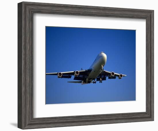 Commercial Airplane in Flight-Mitch Diamond-Framed Photographic Print