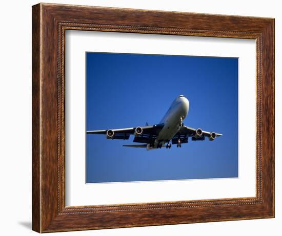 Commercial Airplane in Flight-Mitch Diamond-Framed Photographic Print