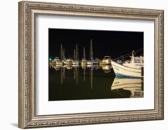 Commercial and Recreational Boats in Fulton Harbor-Larry Ditto-Framed Photographic Print