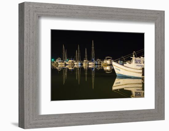 Commercial and Recreational Boats in Fulton Harbor-Larry Ditto-Framed Photographic Print