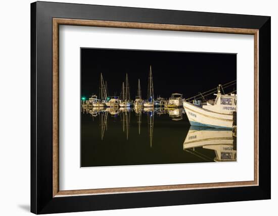 Commercial and Recreational Boats in Fulton Harbor-Larry Ditto-Framed Photographic Print