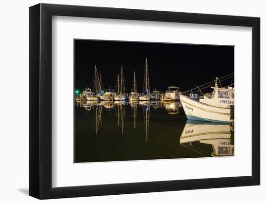 Commercial and Recreational Boats in Fulton Harbor-Larry Ditto-Framed Photographic Print