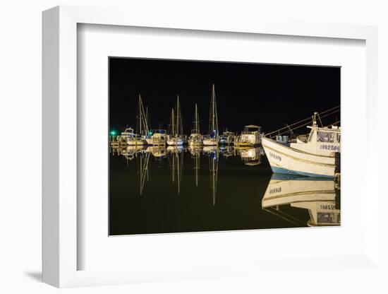 Commercial and Recreational Boats in Fulton Harbor-Larry Ditto-Framed Photographic Print