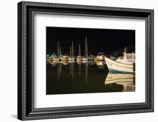 Commercial and Recreational Boats in Fulton Harbor-Larry Ditto-Framed Photographic Print