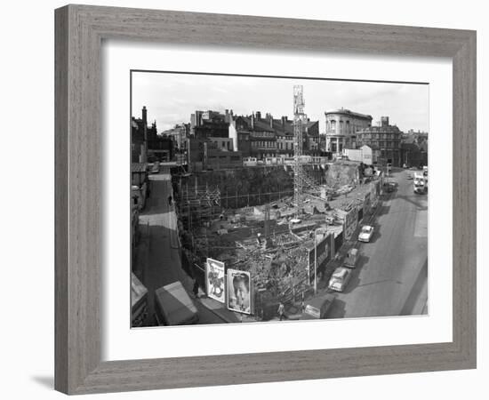 Commercial Development on Campo Lane, Sheffield, South Yorkshire, 1967-Michael Walters-Framed Photographic Print