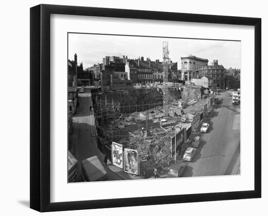 Commercial Development on Campo Lane, Sheffield, South Yorkshire, 1967-Michael Walters-Framed Photographic Print