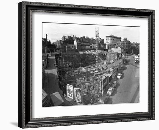 Commercial Development on Campo Lane, Sheffield, South Yorkshire, 1967-Michael Walters-Framed Photographic Print