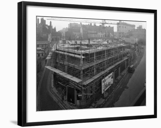 Commercial Development on Campo Lane, Sheffield, South Yorkshire, 1968-Michael Walters-Framed Photographic Print