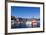 Commercial Fishing and Whaling Boats Line the Busy Inner Harbor in the Town of Ilulissat-Michael Nolan-Framed Photographic Print