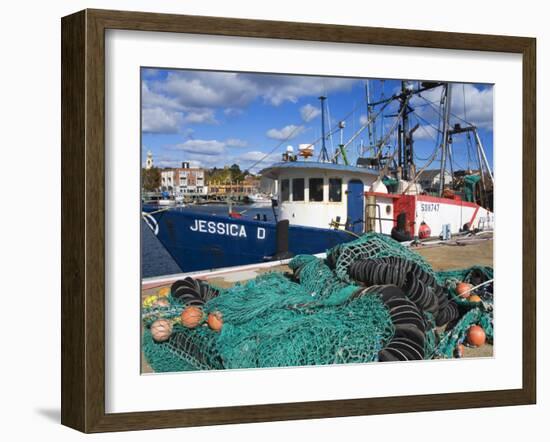 Commercial Fishing Boat, Gloucester, Cape Ann, Greater Boston Area, Massachusetts, New England, USA-Richard Cummins-Framed Photographic Print