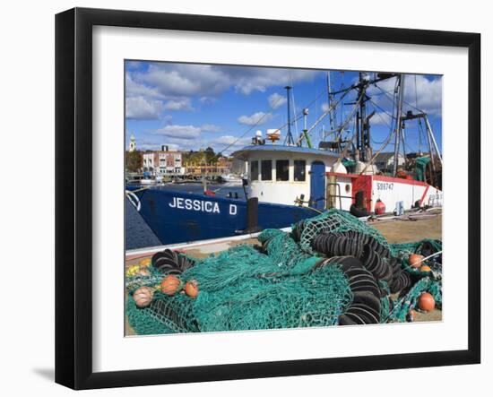 Commercial Fishing Boat, Gloucester, Cape Ann, Greater Boston Area, Massachusetts, New England, USA-Richard Cummins-Framed Photographic Print