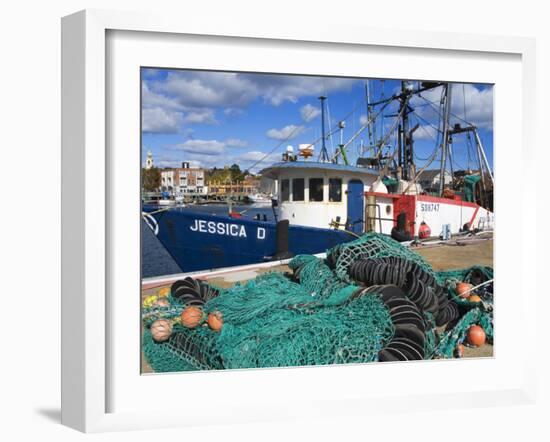 Commercial Fishing Boat, Gloucester, Cape Ann, Greater Boston Area, Massachusetts, New England, USA-Richard Cummins-Framed Photographic Print