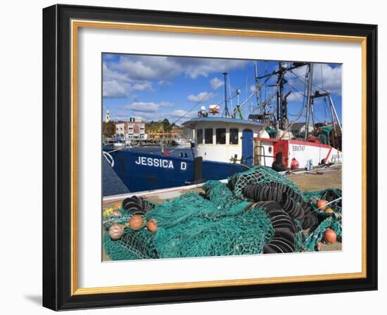 Commercial Fishing Boat, Gloucester, Cape Ann, Greater Boston Area, Massachusetts, New England, USA-Richard Cummins-Framed Photographic Print