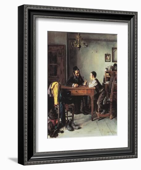 Commercial Instruction-Isidor Kaufmann-Framed Art Print