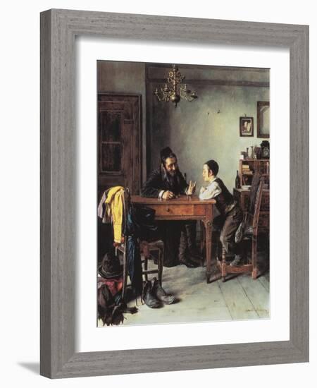 Commercial Instruction-Isidor Kaufmann-Framed Art Print