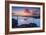 Commercial Ship Leaves San Francisco Bay Beneath The Golden Gate Bridge At Sunrise-Joe Azure-Framed Photographic Print