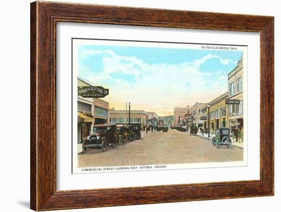 Commercial Street, Astoria, Oregon-null-Framed Art Print