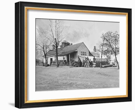 Commissary Headquarters, Rocky Face Ridge, Georgia, During the American Civil War-Stocktrek Images-Framed Photographic Print