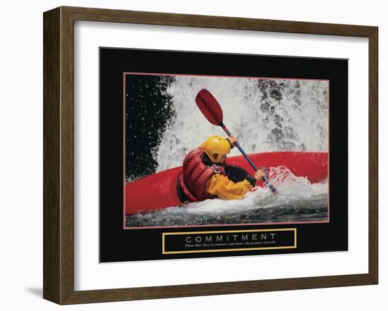 Commitment - Kayak-Unknown Unknown-Framed Photo