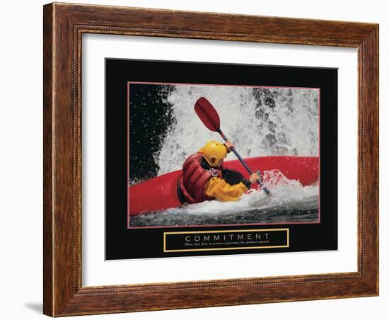 Commitment - Kayak-Unknown Unknown-Framed Photo