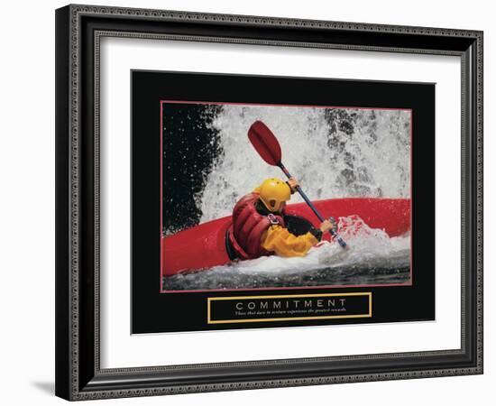 Commitment - Kayak-Unknown Unknown-Framed Photo