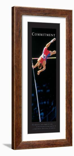 Commitment - Pole Vault-unknown unknown-Framed Photo