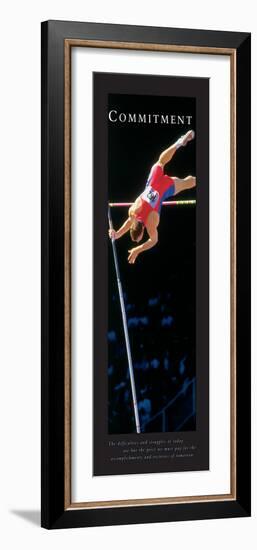 Commitment - Pole Vault-unknown unknown-Framed Photo