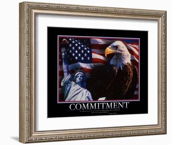 Commitment-null-Framed Art Print