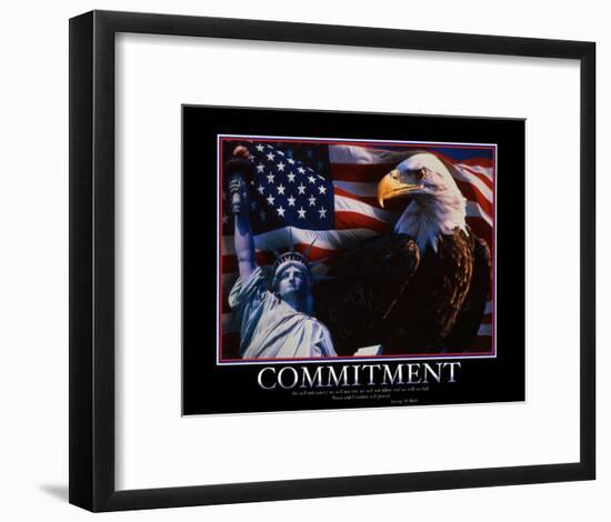 Commitment-null-Framed Art Print