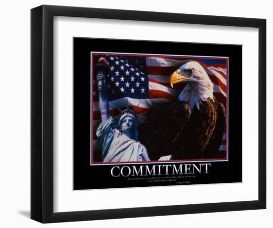 Commitment-null-Framed Art Print