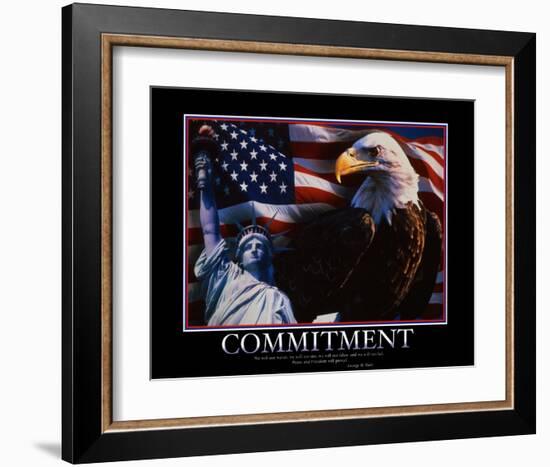 Commitment-null-Framed Art Print