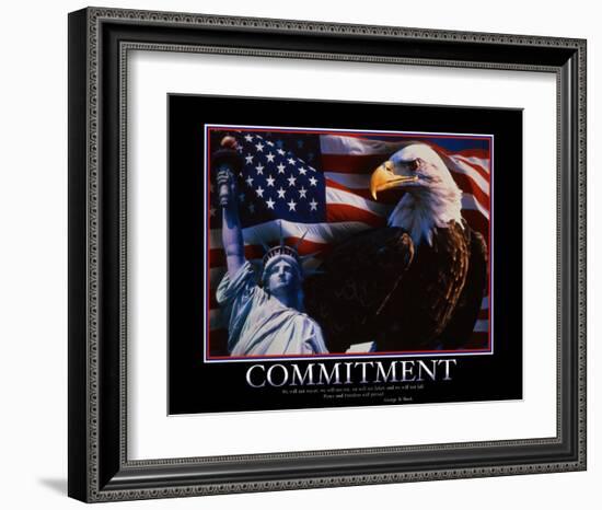 Commitment-null-Framed Art Print