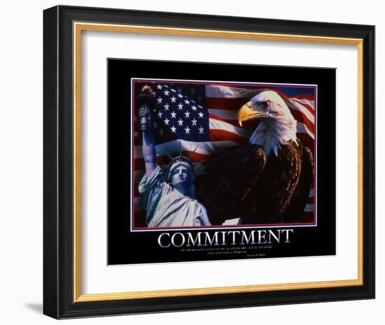 Commitment-null-Framed Art Print