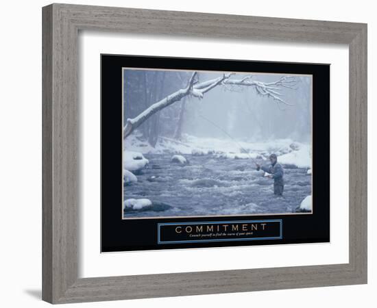 Commitment-null-Framed Art Print