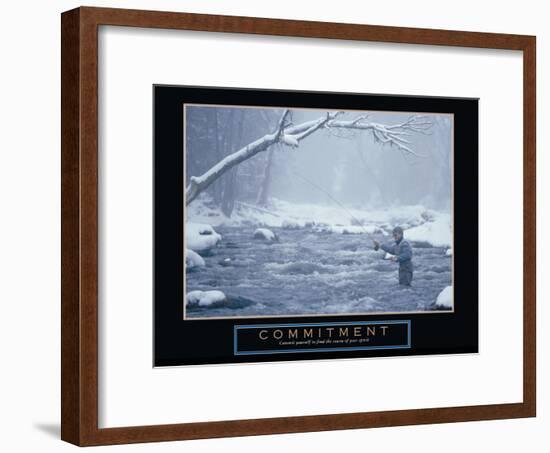 Commitment-null-Framed Art Print