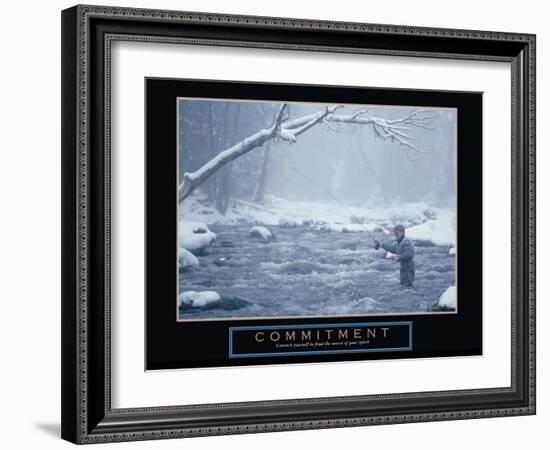 Commitment-null-Framed Art Print