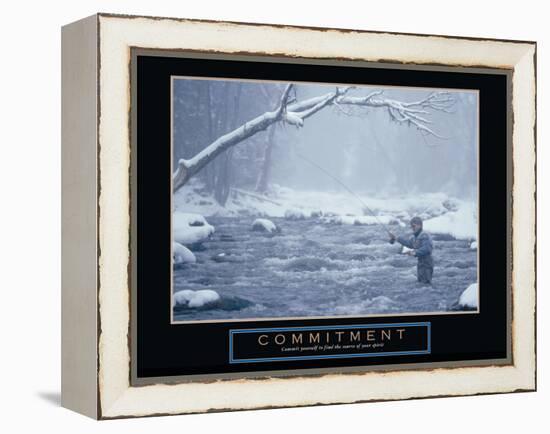 Commitment-null-Framed Stretched Canvas