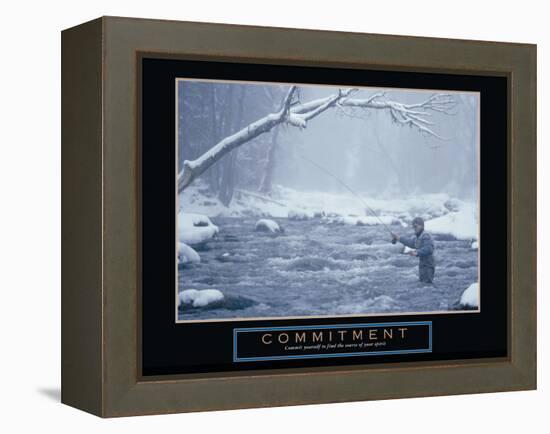 Commitment-null-Framed Stretched Canvas