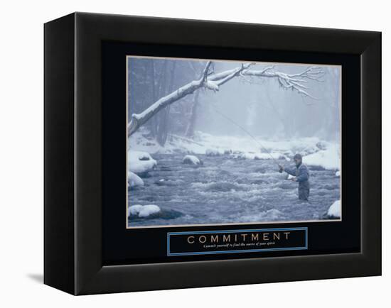 Commitment-null-Framed Stretched Canvas